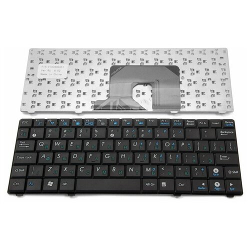 клавиатура для ноутбука asus eee pc t91 белая версия 2 Клавиатура для ноутбука Asus 0KNA-092RU01, V100462BS1 (черная)