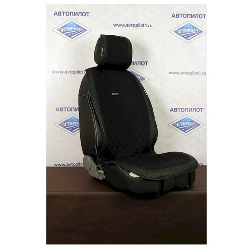 фото Накидка на сиденье, алькантара, alkantara lux, черный, pv001-001-001 автопилот