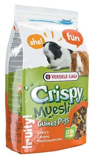 Versele-Laga Crispy Muesli корм для морских свинок Guenea Pigs с витамином С 1 кг