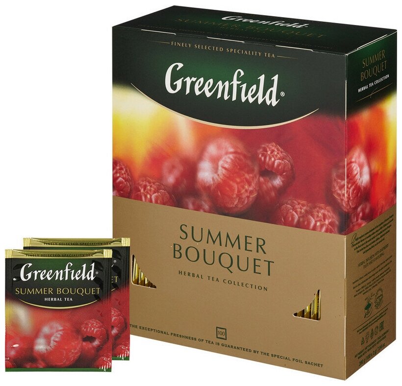 Greenfield чайный напиток пакетированный Summer Bouguet 2г*100п - фотография № 20