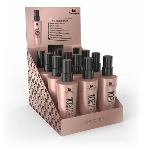 FAUVERT Крем-маска 10 в 1 интенсивно-питательная, восстанавлавающая для волос, 12х150 мл