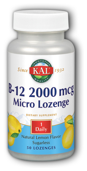 B-12 2000 мкг Micro Lozenge (Цианокобаламин) 100 леденцов (KAL)