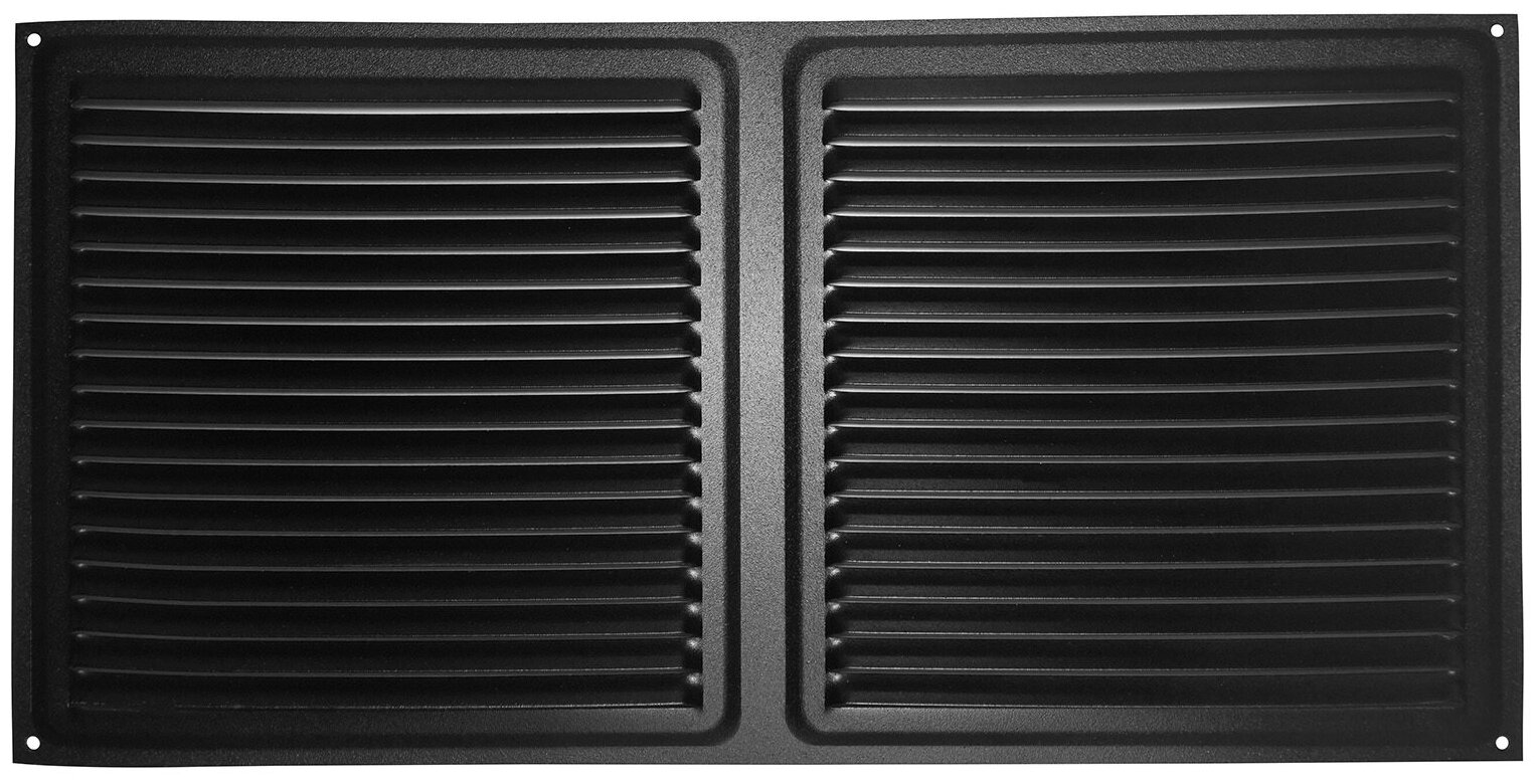 Решетка вентиляционная Трибатрон Черный муар 175x350 мм - фото №1