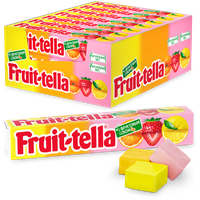 Fruittella Жевательные конфеты Ассорти с фруктовым соком, 41 г, бумажная обертка, 21 шт. в уп., 21 уп.