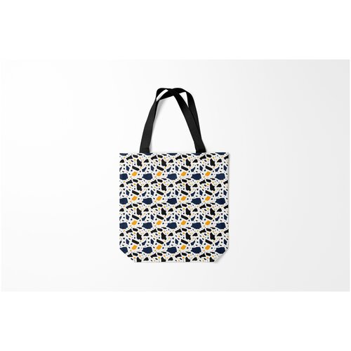фото Сумка-шоппер / 40х40 см / популярные иллюстрации / узоры итальянский узор терраццо burnettie