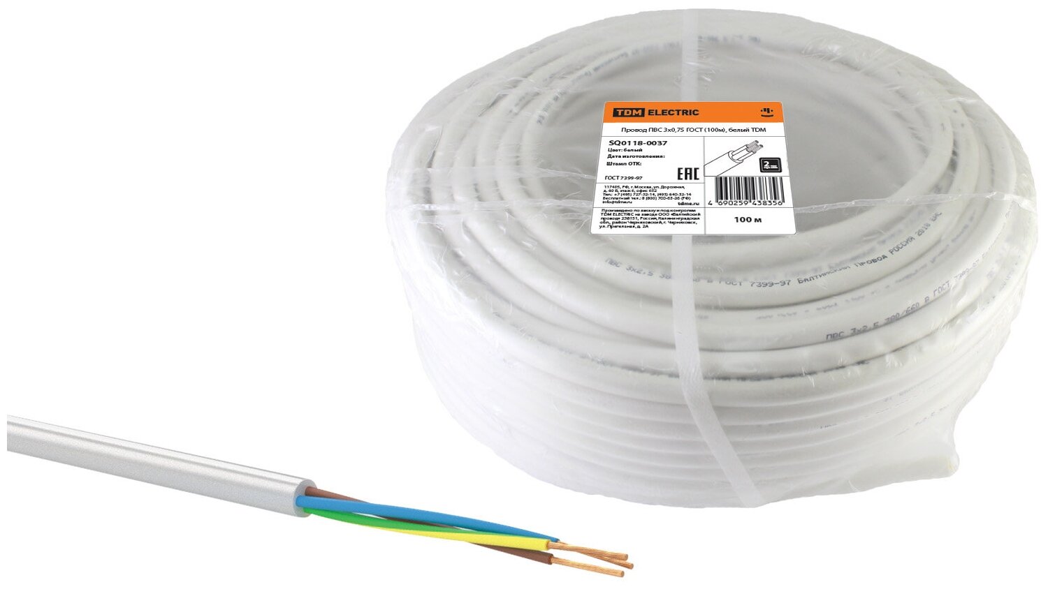 фото Провод бытовой ПВС TDM ELECTRIC ГОСТ