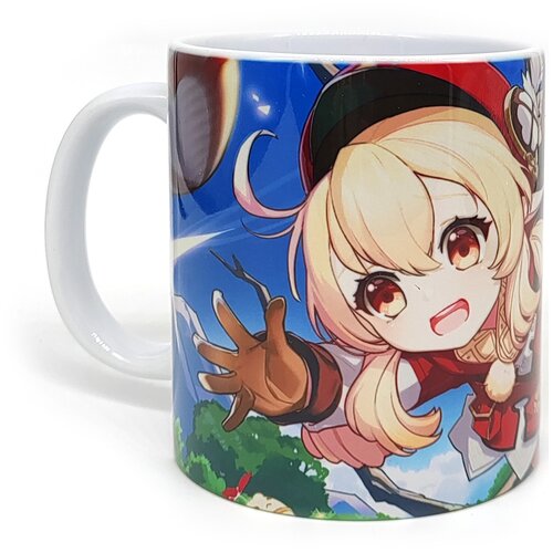 Кружка аниме с принтом Геншин Кли