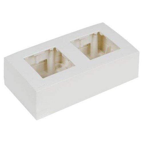 Рамка с настенной коробкой для поверхностного монтажа двух модулей 45x45 мм Audac WB45D/W