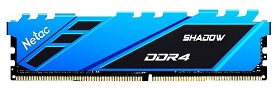 Оперативная память NETAC DDR4 16Gb 2666MHz pc-21300 Shadow Blue (NTSDD4P26SP-16B)