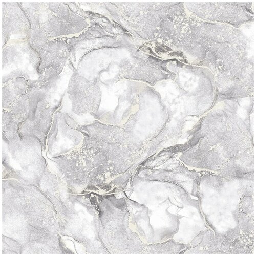 Декоративные обои винил на флизелиновой основе Wallberry 69519 Стенли 1.06х10м, серый/золотистый