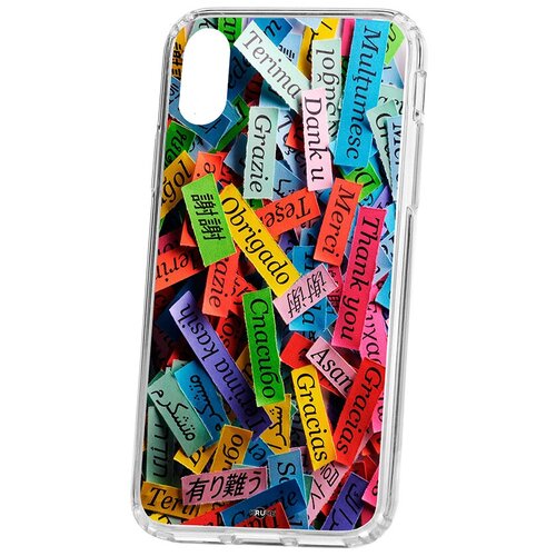 фото Чехол на айфон x kruche print thank you кruче