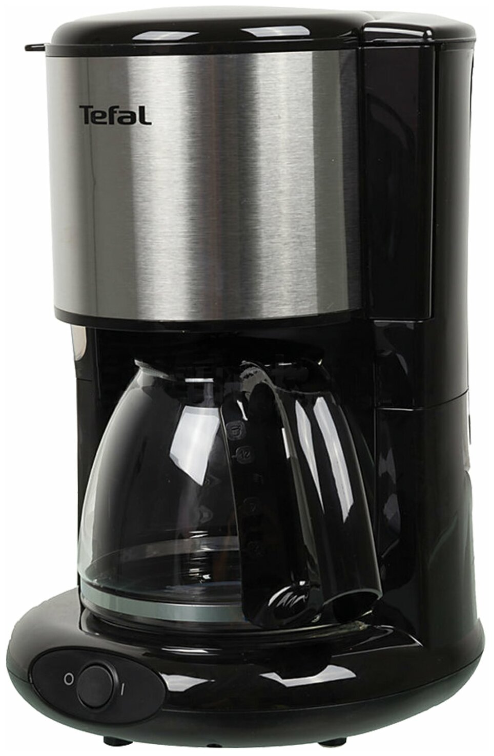 Кофеварка капельная TEFAL CM361838 1000 Вт объем 125 л пластик серебристая/ черная