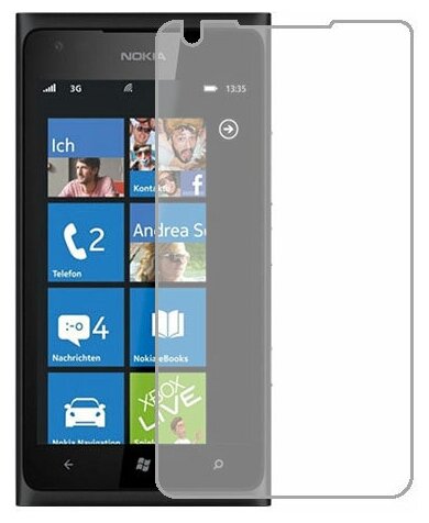 Nokia Lumia 900 защитный экран Гидрогель Прозрачный (Силикон) 1 штука