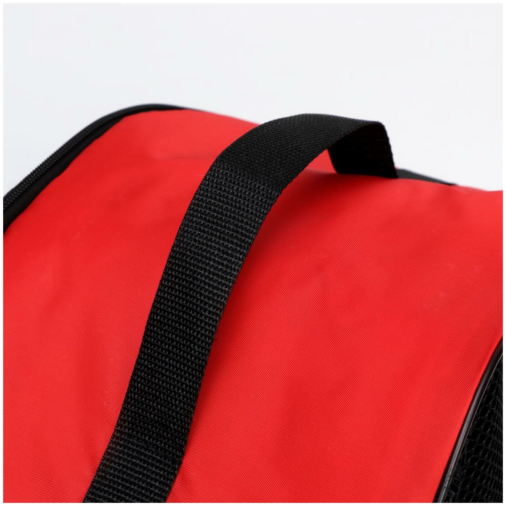 фото Сумка-переноска большая 42 х 22 х 29 см, оксфорд, красная 6753429