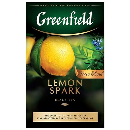 Greenfield чай черный листовой Lemon Spark 100г.