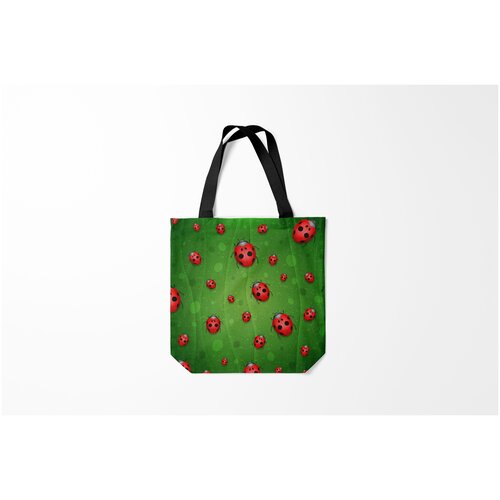 фото Сумка-шоппер / 40х40 см / насекомые / божья коровка божьи коровки burnettie