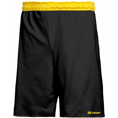 Шорты 2K SPORT Training, размер XL, черный, желтый