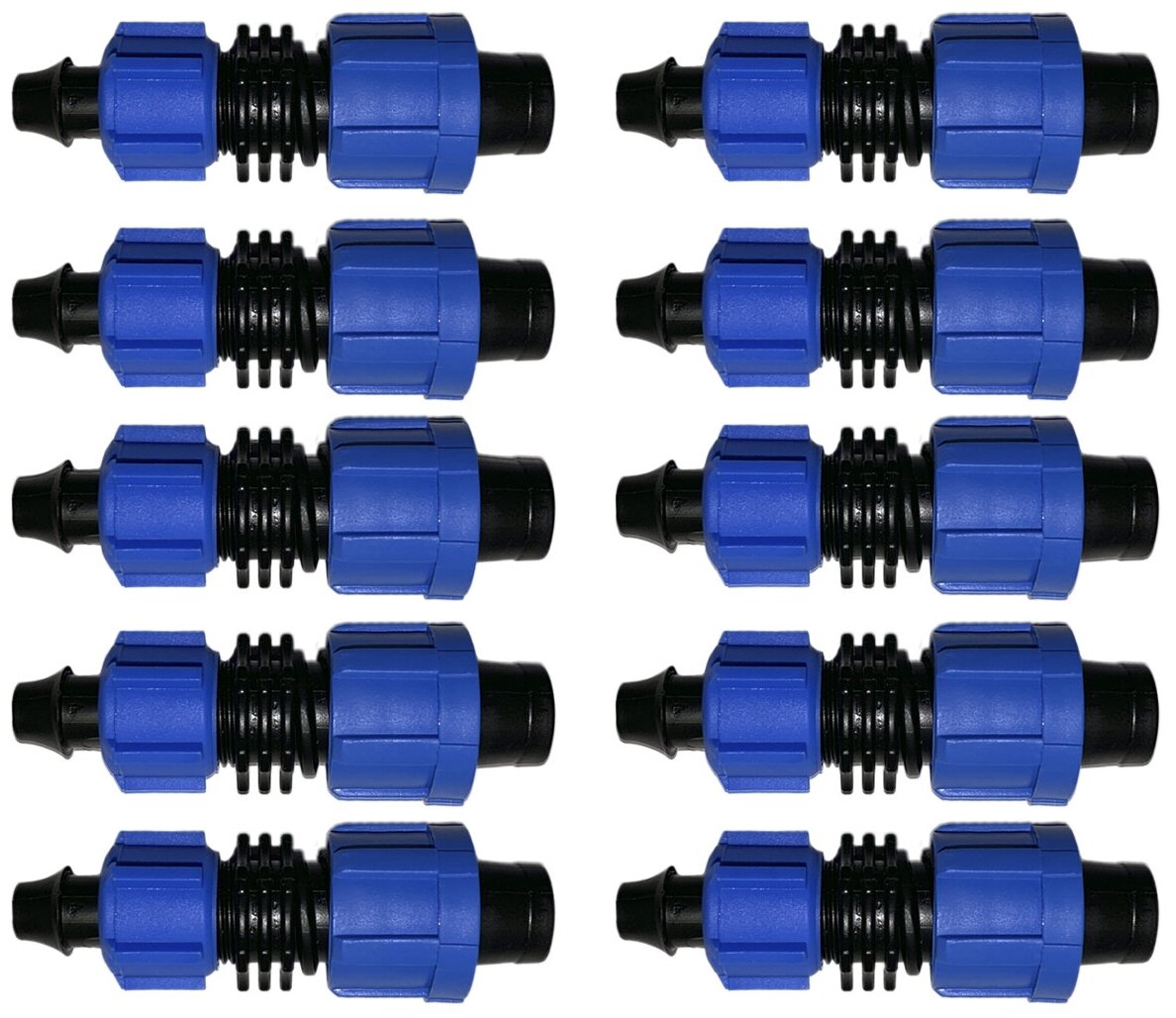 Стартовый фитинг с поджимом для капельной ленты (10шт)