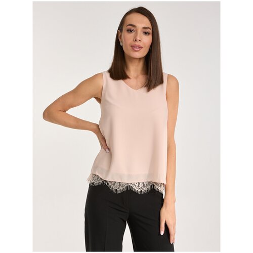 фото Блузка-топ черная под пиджак размер 54 нет бренда