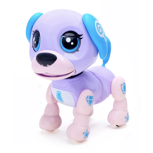 Многофункциональная интерактивная игрушка Умный щенок сиреневый