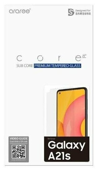 Защитное стекло для экрана SAMSUNG araree by KDLAB для Samsung Galaxy A21s, прозрачная, 1 шт [gp-tta217kdatr] - фото №7