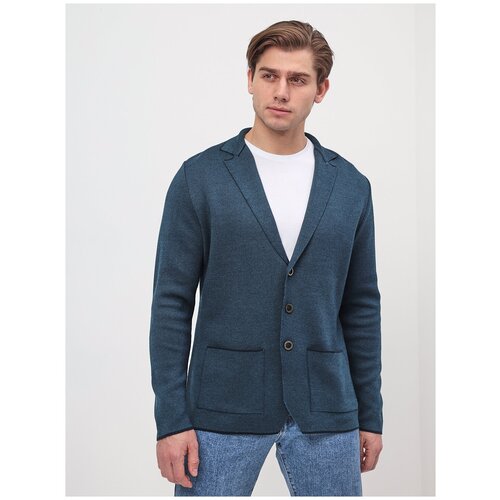 Пиджак мужской GREG G136-KF-жаккард (бирюза 335), Полуприталенный силуэт / Regular fit, цвет Бирюзовый, размер 50