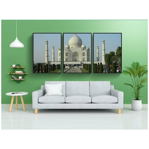 фото Набор модулных постеров для интерьера "тадж-махал, индия, махал" 60x90 см. в тубусе, без рамки lotsprints
