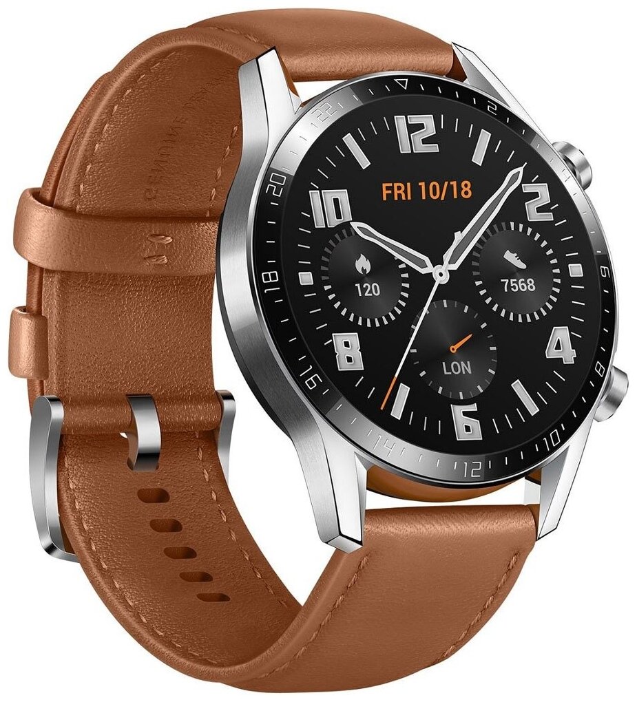 Умные часы HUAWEI Watch GT 2 Classic 46мм, коричневая галька