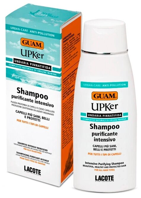 Шампунь для волос интенсивный очищающий GUAM UPKER Shampoo Purificante Intensivo 200 мл