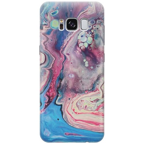GOSSO Ультратонкий силиконовый чехол-накладка для Samsung Galaxy S8 с принтом Разноцветный мрамор gosso ультратонкий силиконовый чехол накладка для samsung galaxy s7 с принтом разноцветный мрамор