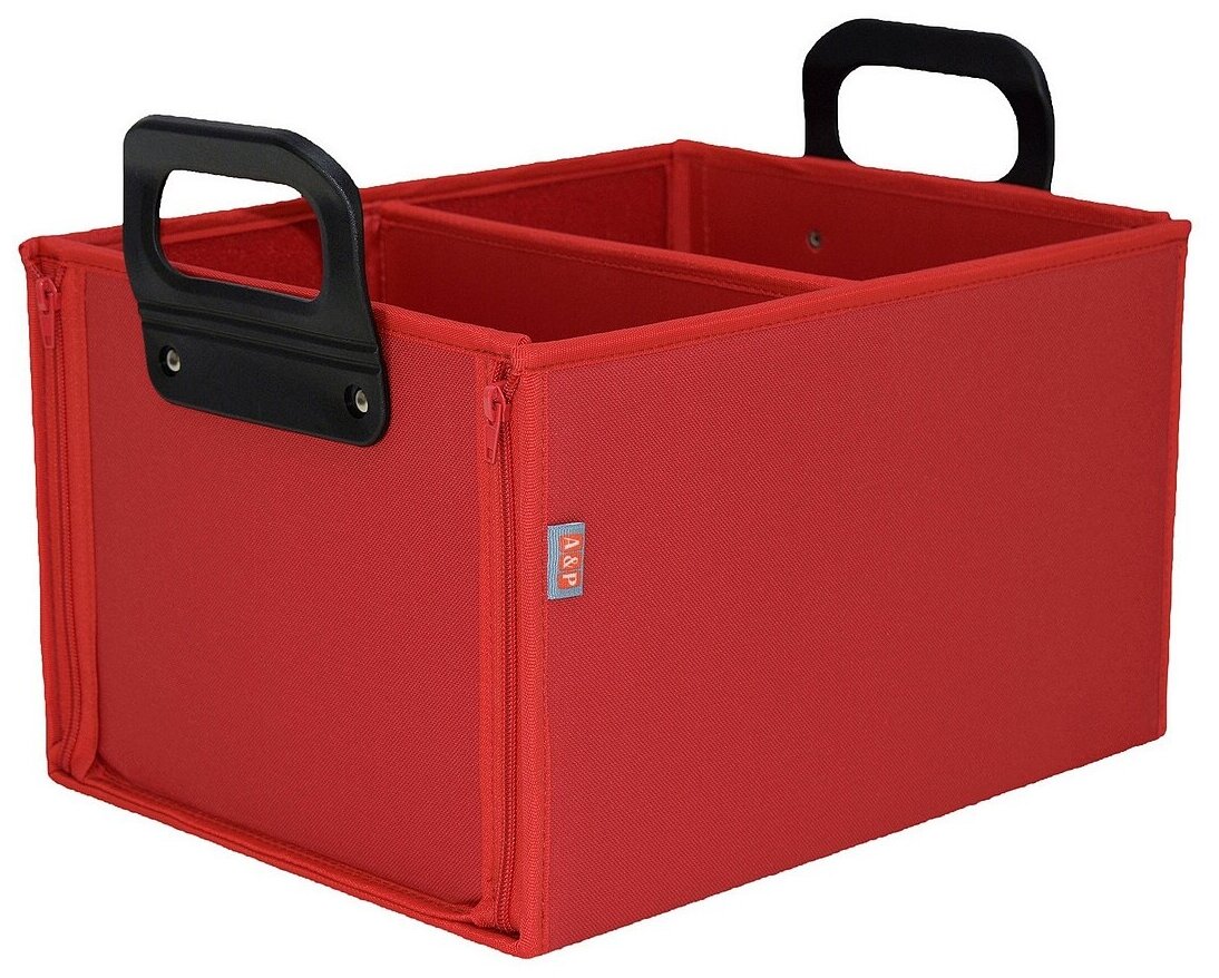 Органайзер в багажник "Куб" (размер M). Цвет: красный.