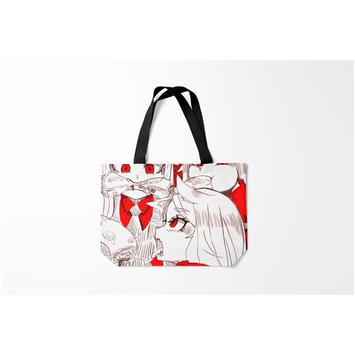 фото Сумка-шоппер / 46х35 см / геймерам / helltaker люцифер. burnettie