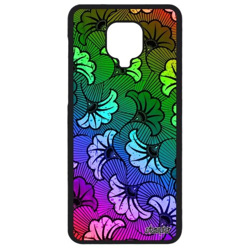 фото Противоударный чехол на телефон // xiaomi redmi note 9s // "африканский принт" цветочный стиль, utaupia, цветной