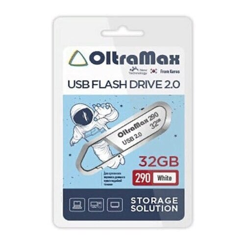 фото Usb флеш-диск 32gb oltramax 290 белый shop102.ru