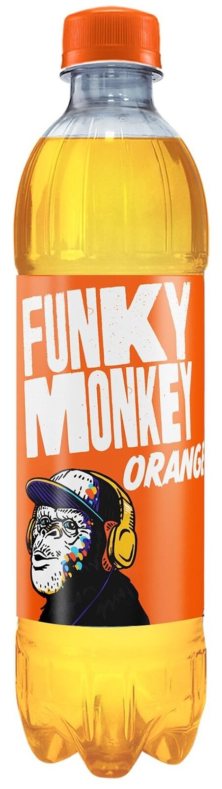 Газированный напиток FUNKY MONKEY Orange 0,5 л.х 12 шт. - фотография № 2