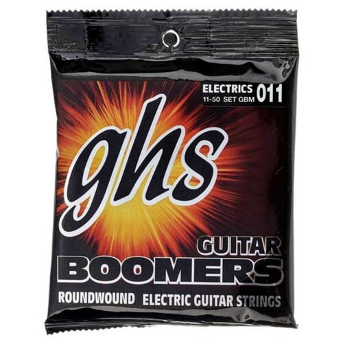 Струны для электрогитары GHS GBM Boomers Medium 11-50 струны для электрогитары ghs wb tl