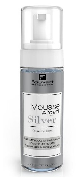 Мусс от желтизны волос Fauvert Mousse Argent Sans Gaz, 150 мл.