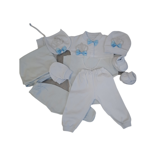 фото Комплект на выписку новорожденного /костюм для малыша / комплект одежды для младенца в подарок 9 предметов cicile-kids