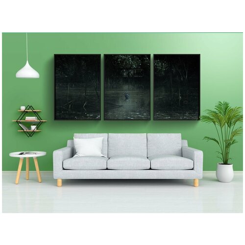 фото Набор модулных постеров для интерьера "кошмар, страх, ужастик" 60x90 см. в тубусе, без рамки lotsprints