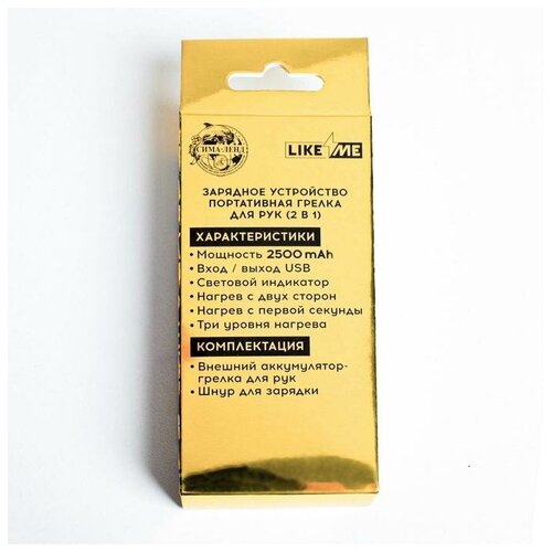 Портативный аккумулятор и грелка для рук Real man 2500 mAh 102 х 59 см 134000₽