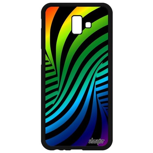 фото Чехол на смартфон // galaxy j6 plus 2018 // "иллюзия торнадо" дизайн стиль, utaupia, цветной