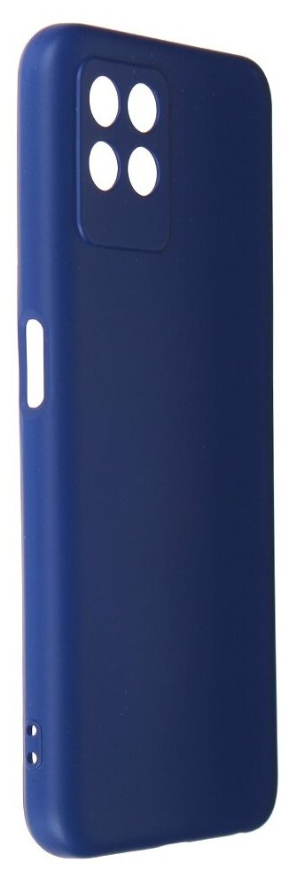 Силиконовый чехол для телефона с микрофиброй для Realme 8i смартфона Реалми 8i