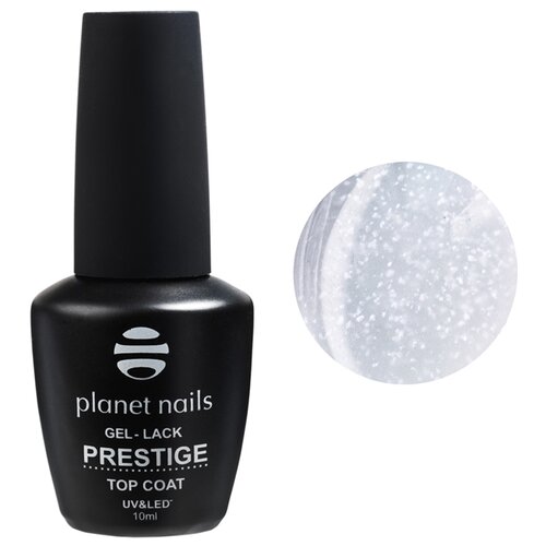 Planet nails Верхнее покрытие Prestige Matte Top, point white, 10 мл