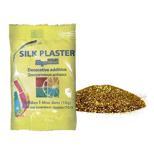 Жидкие обои Silk Plaster / мини Блестки для жидких обоев, Золотые точки