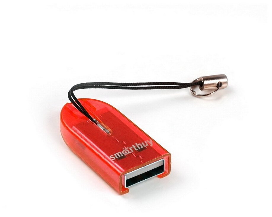 Картридер Smartbuy 710 USB 2.0 - MicroSD красный (SBR-710-R)