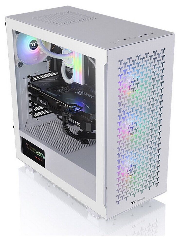 Корпус ATX Thermaltake V350 TG ARGB AIR, Midi-Tower, без БП, белый [ca-1s3-00m6wn-03]