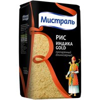 Рис Мистраль Индика Gold длиннозерный пропаренный, 1 кг