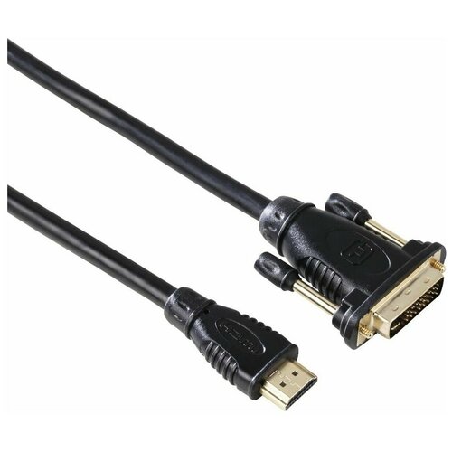 Кабель Hama 00034033, DVI-D (m) HDMI (m), черный, 2 м кабель hdmi m dvi d m 2 м черный