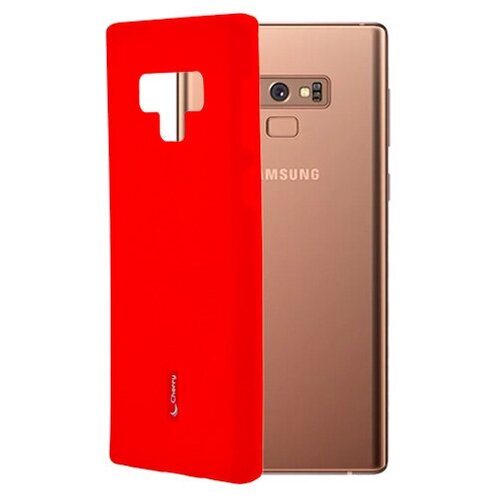 Чехол-накладка Cherry для Samsung Galaxy Note 9 N960 силиконовая красная