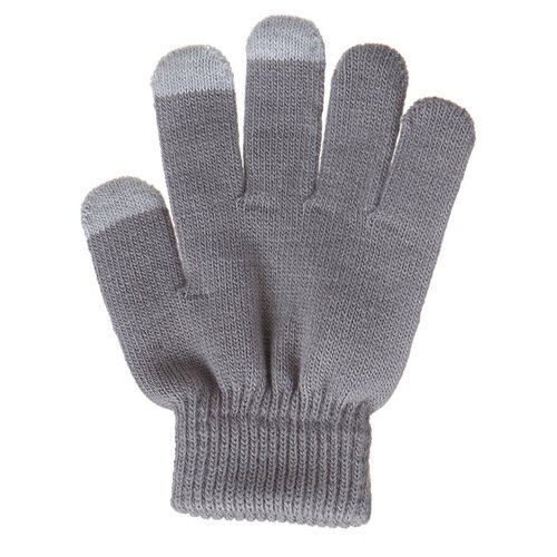 фото Теплые перчатки для сенсорных дисплеев activ детские grey 124441